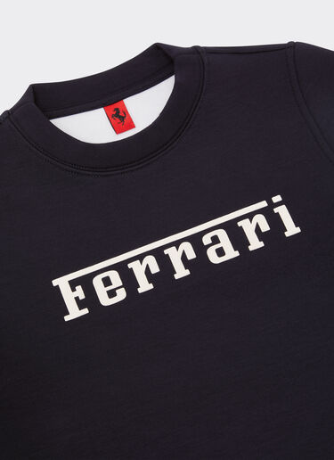 Ferrari 法拉利徽标 Scuba 潜水面料卫衣 海军蓝 22763fK