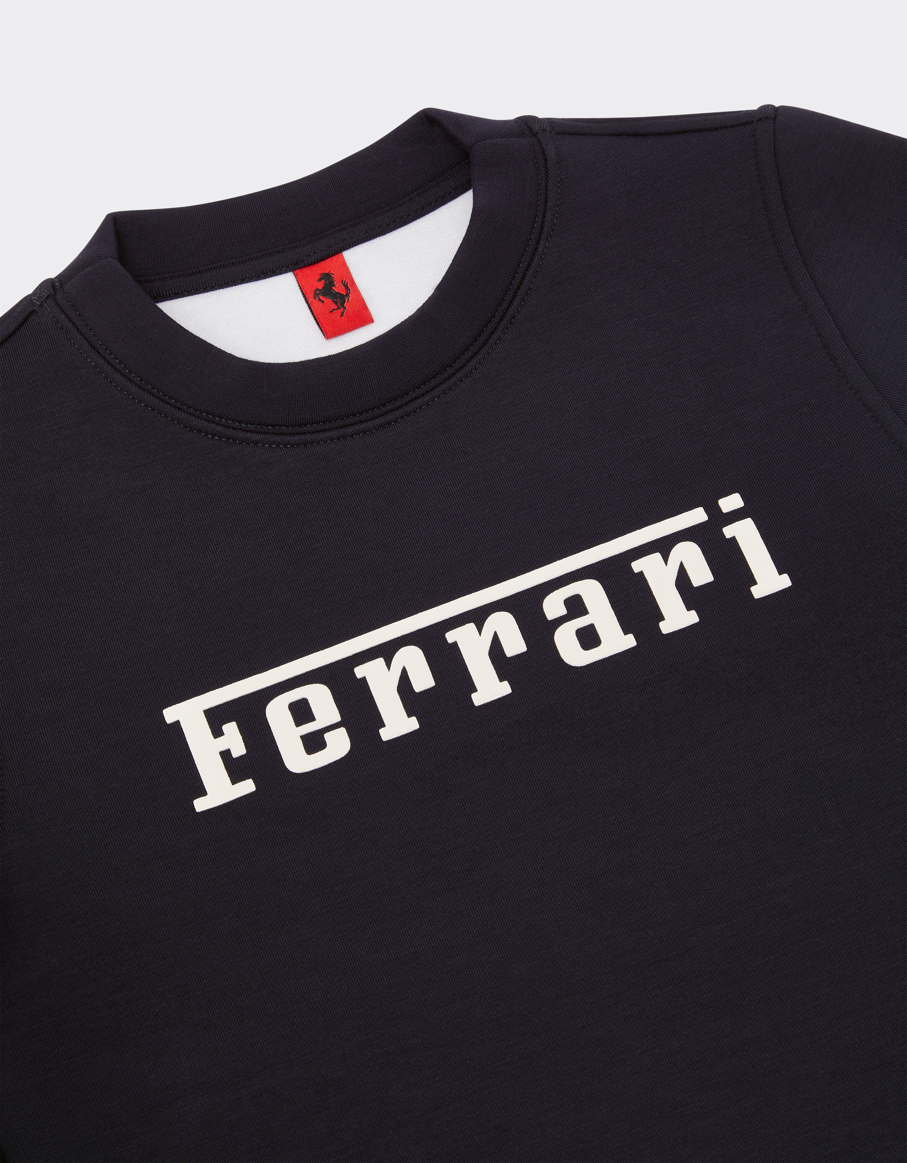 Ferrari 法拉利徽标 Scuba 潜水面料卫衣 海军蓝 22763fK
