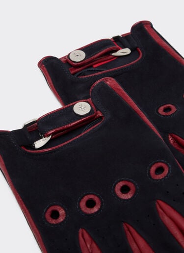 Ferrari Suede driving gloves Ultramarine 50245f