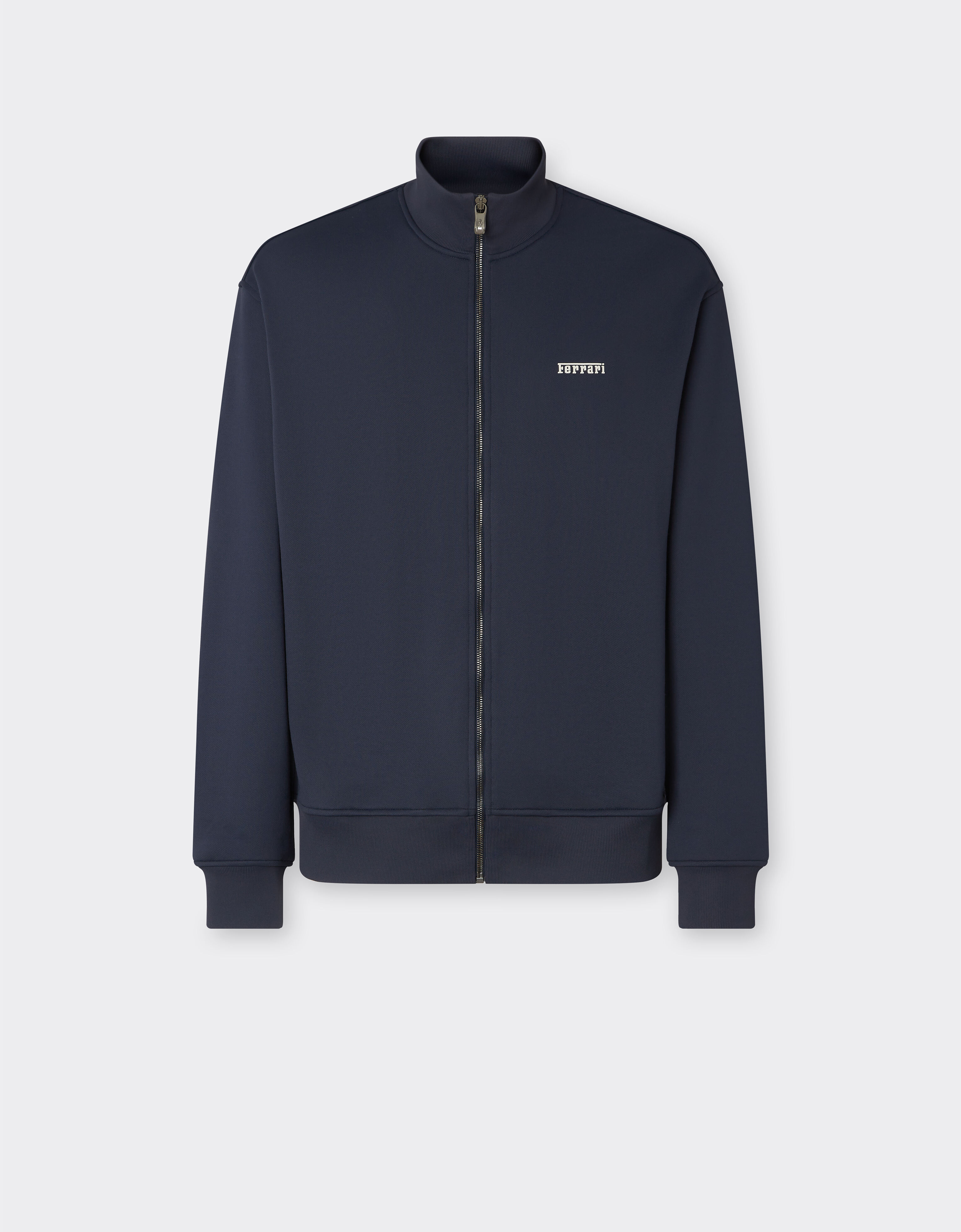 Ferrari 科技织物拉链毛衣 海军蓝 21192f