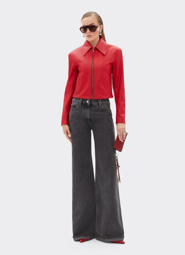 Nappa leather biker jacket Ferrari Nappa leather biker jacket Racing red 21644f