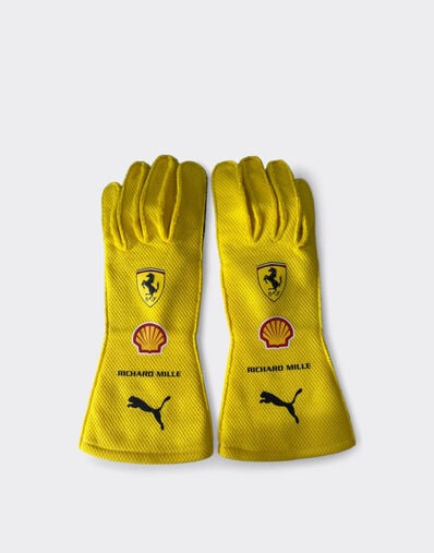 Ferrari Hamilton Replica Racing Gloves GP Silverstone 2026 Yellow LA0GL1084EXT0001f