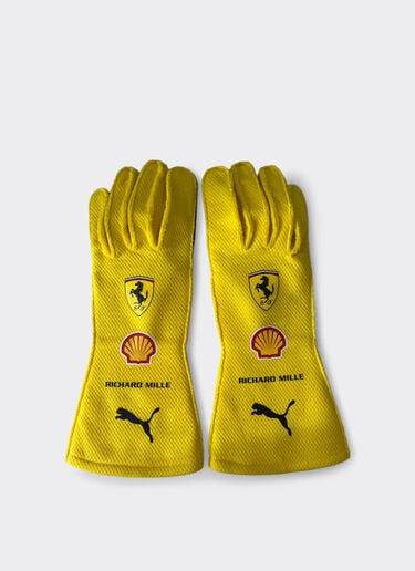 Ferrari Hamilton Replica Racing Gloves GP Silverstone 2026 Yellow LA0GL1084EXT0001f