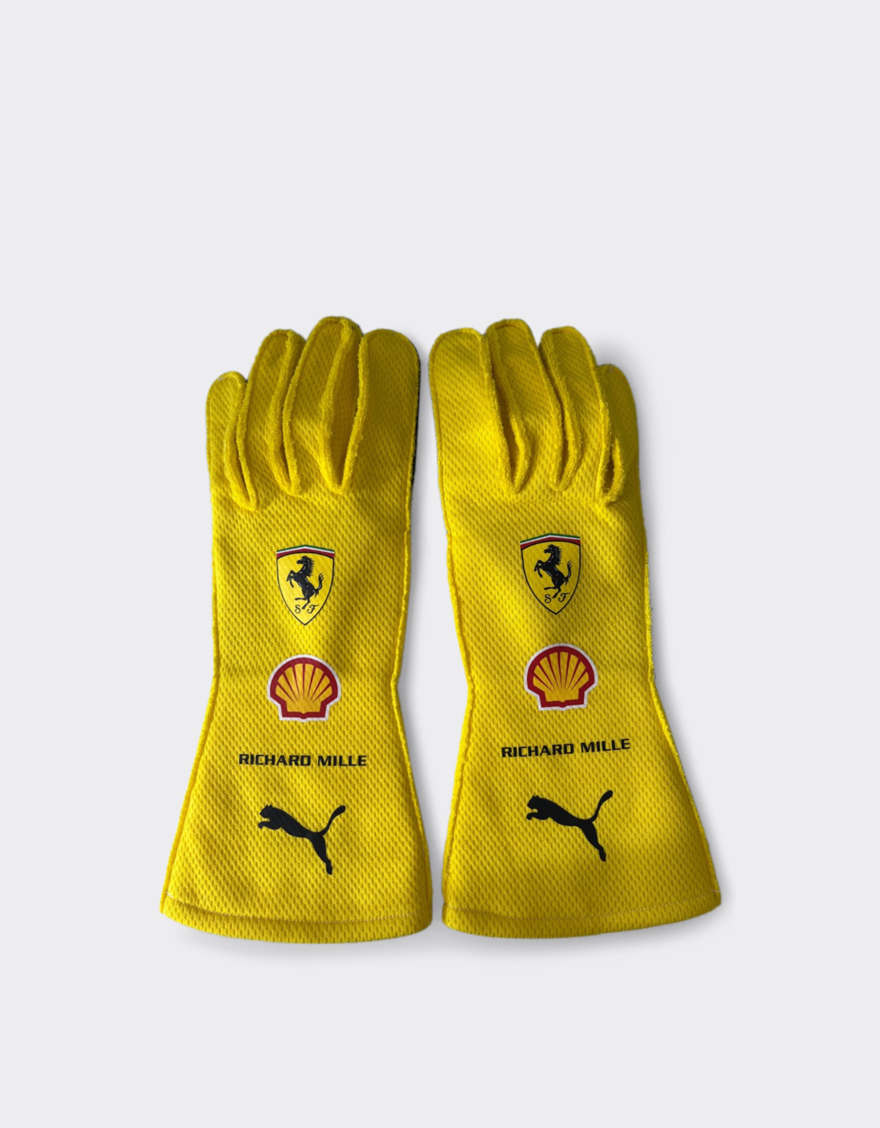 Ferrari Hamilton Replica Racing Gloves GP Silverstone 2026 Yellow LA0GL1084EXT0001f