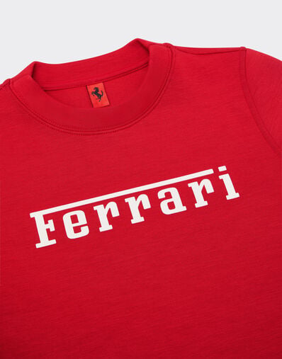 Ferrari 法拉利徽标 Scuba 潜水面料卫衣 Racing red 51064fK