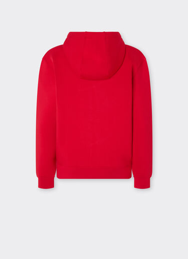 Ferrari Hooded sweatshirt in scuba Rosso Corsa 51158f