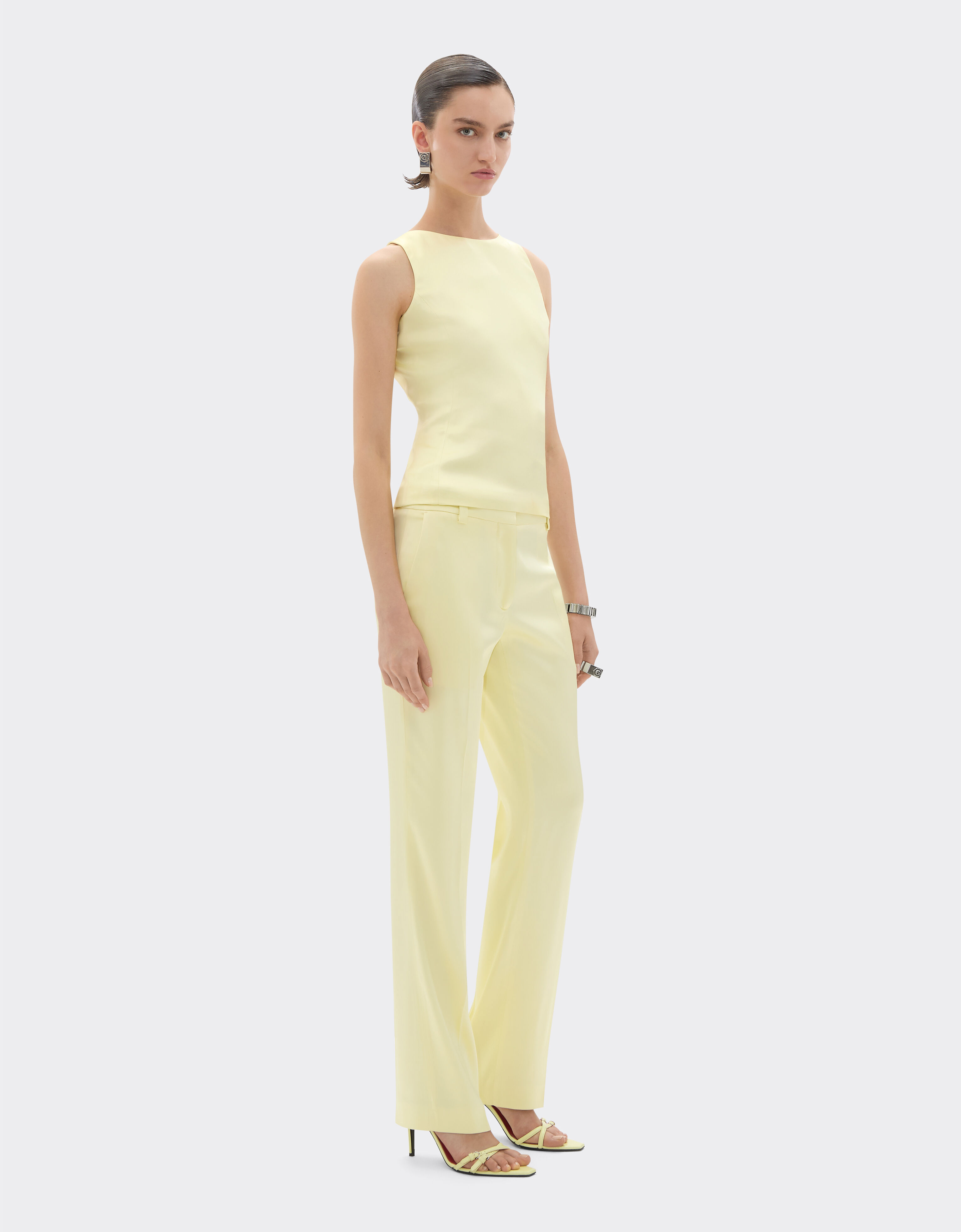 Ferrari Stretch satin trousers Iris Yellow 49933f