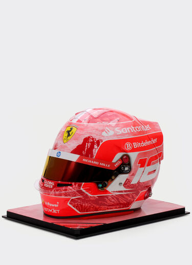 Ferrari 1:1比例 Charles Leclerc 拉斯维加斯2024特别版头盔 多色 F1474f