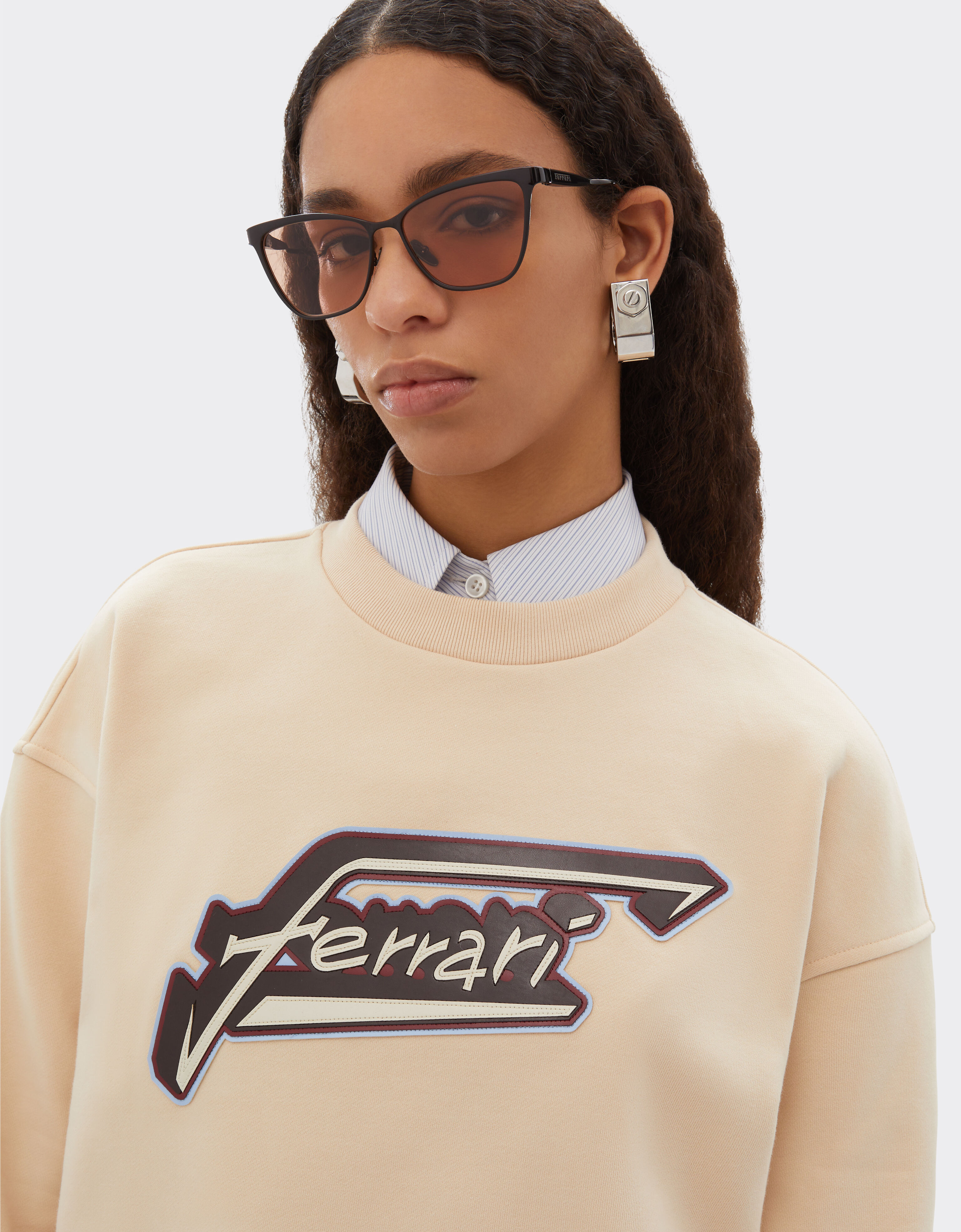 Ferrari Ferrari sunglasses in  brown redmetal  with brown/pink crystal lenses Red brown LA0KYf