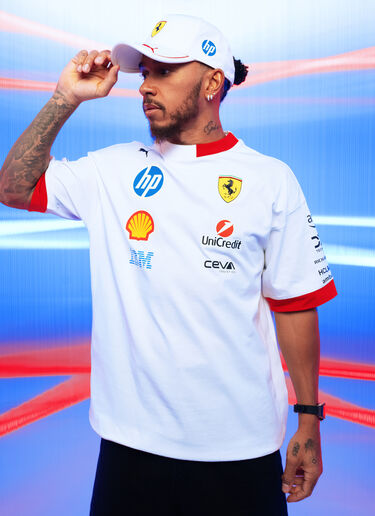 Ferrari Puma 与 Scuderia Ferrari HP 合作款迈阿密特别版 Hamilton 棒球帽 光学白 LA046f