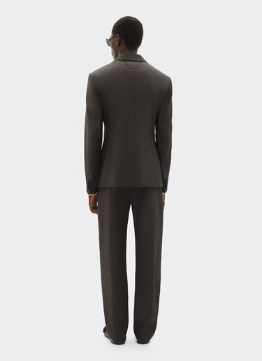 Ferrari Q-Cycle® 凉爽羊毛西装外套 Dark brown 50036f