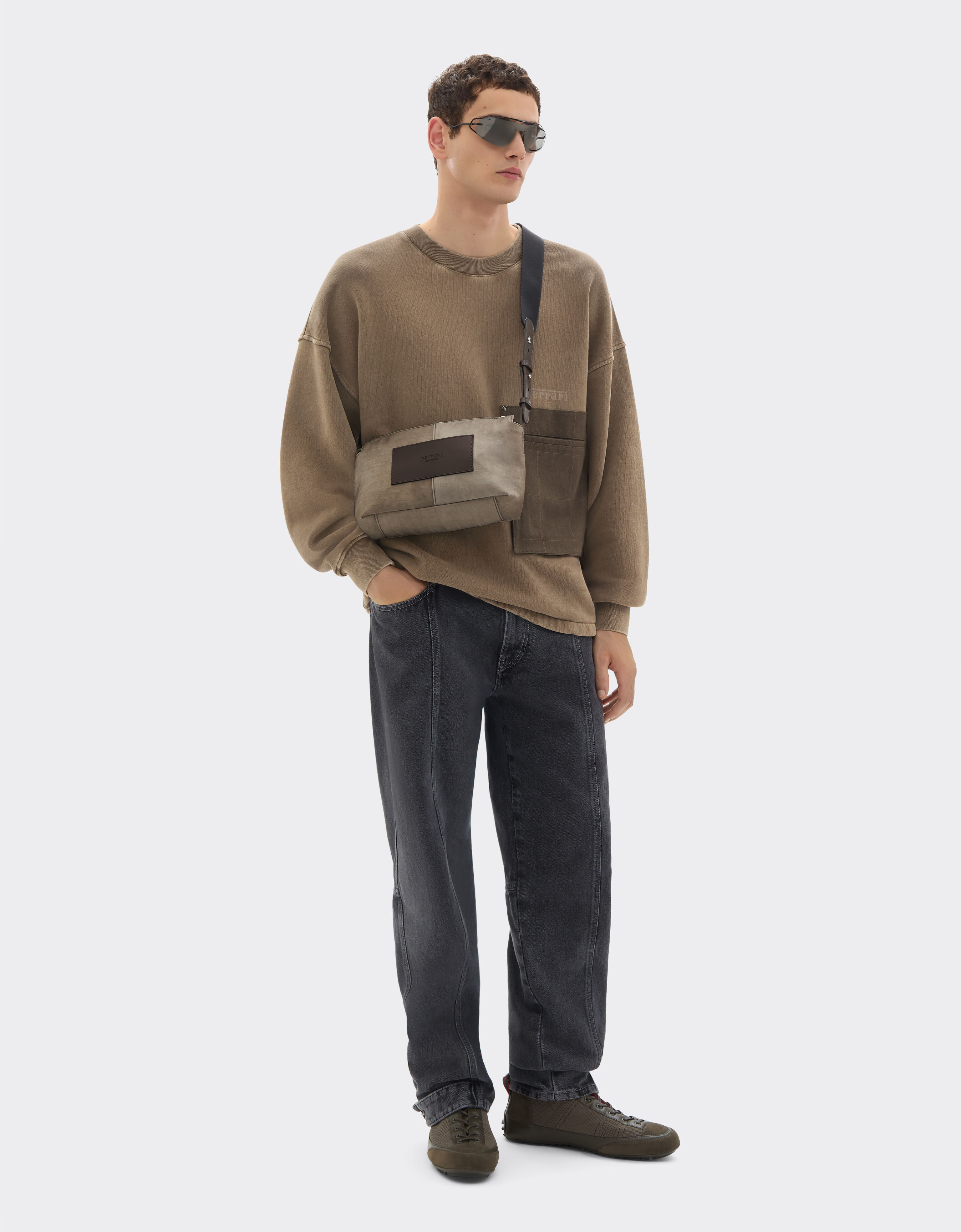 尼龙斜挎包 Ferrari 尼龙斜挎包 Khaki Green 50167f