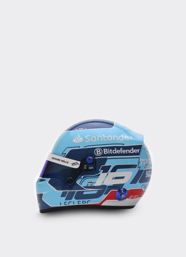 Ferrari 1:2比例 Charles Leclerc 迈阿密2024特别版迷你头盔 浅蓝色 F1348f