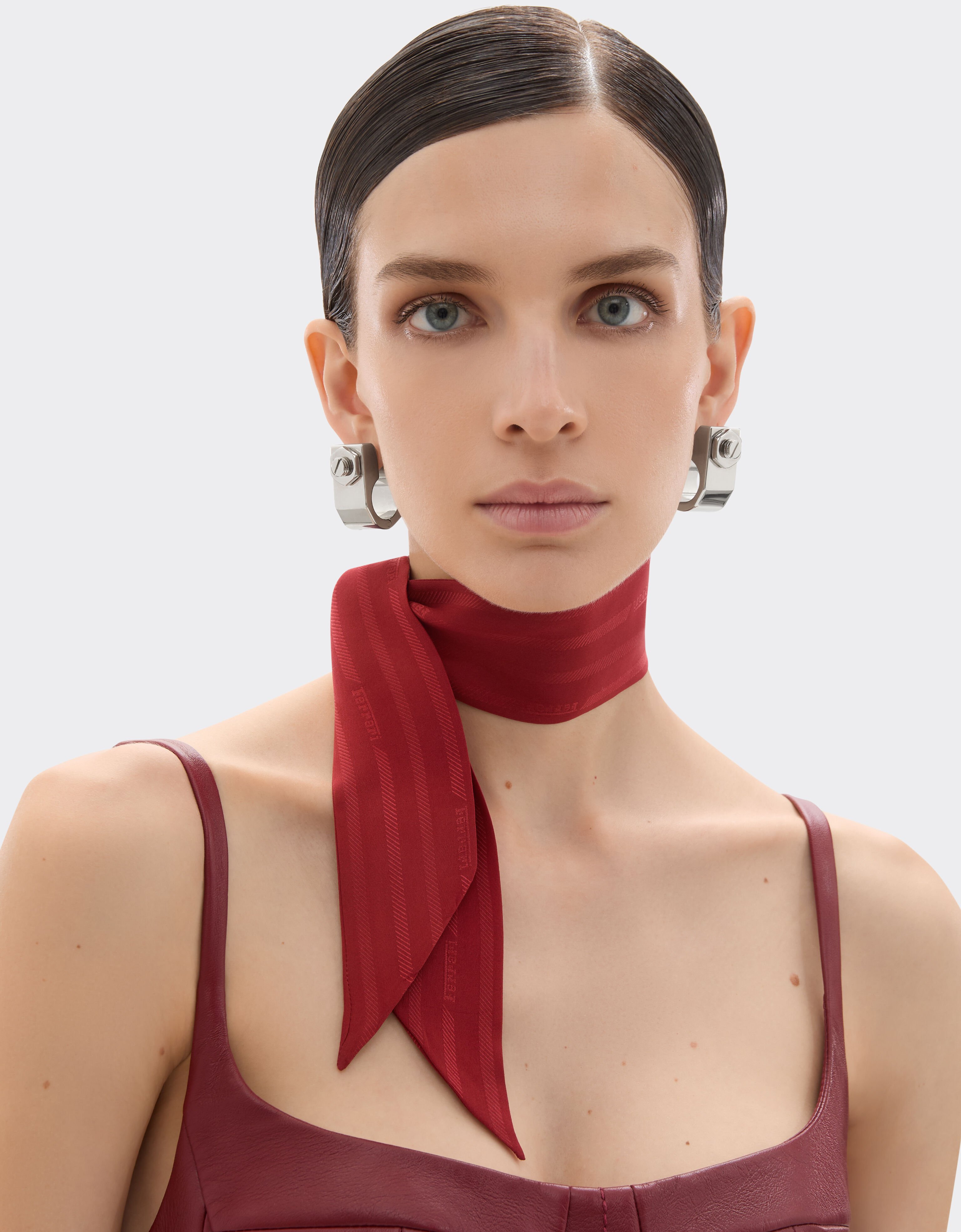 Mini shelley in silk twill Ferrari Mini shelley in silk twill Maison Red 50389f