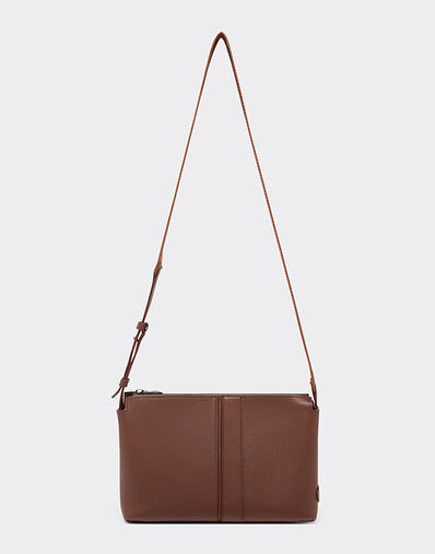 Ferrari 摔纹皮革肩背包 Hide 22123f