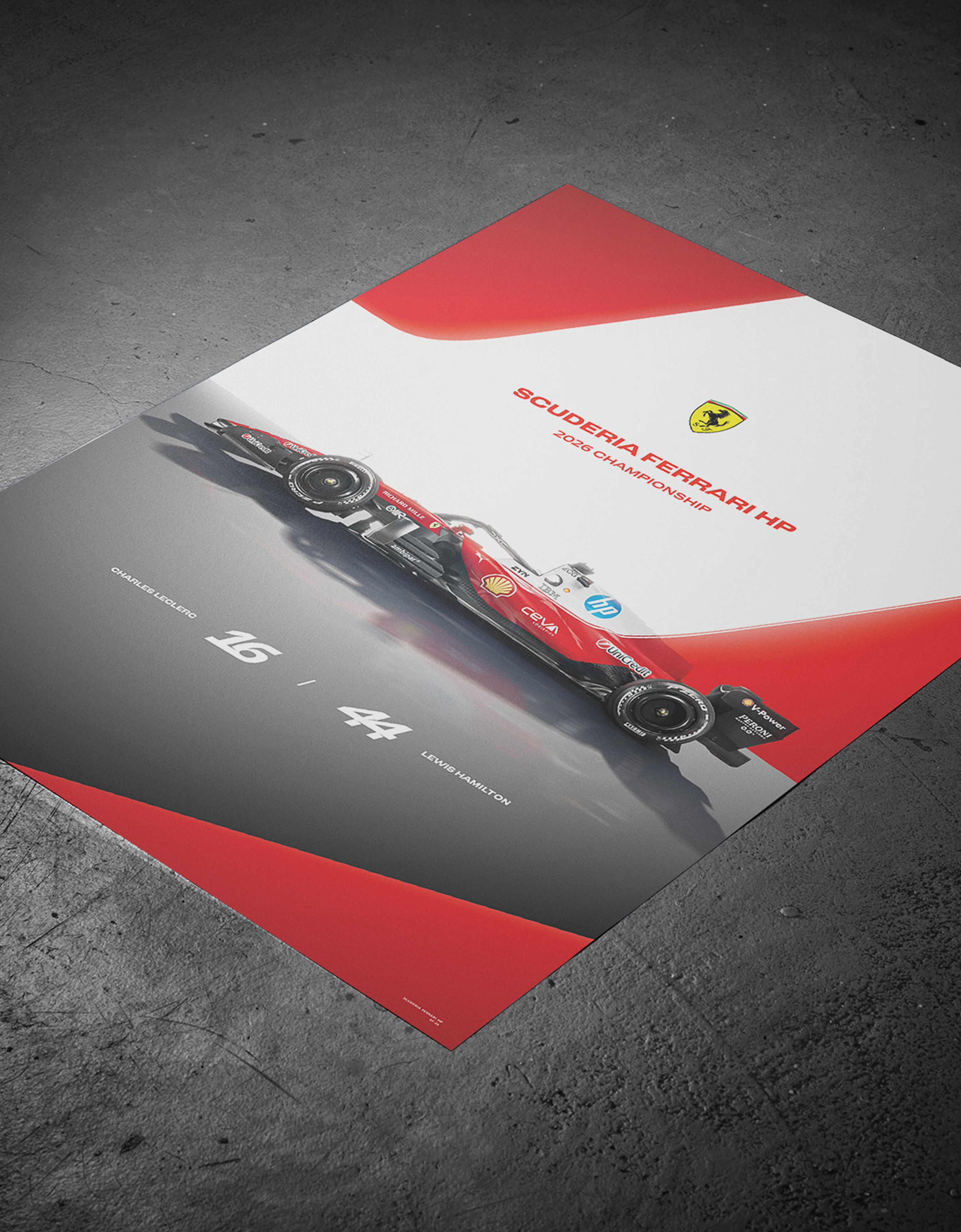 Official Ferrari SF-26 2026 Poster Ferrari Official Ferrari SF-26 2026 Poster Multicolor LE0P1203EXT0001f