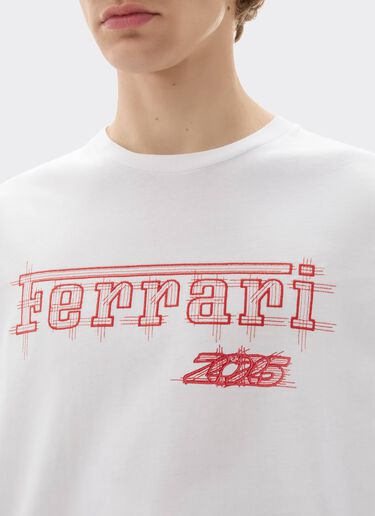 T-shirt Ferrari en coton pour le GP de Monaco 2026 Ferrari T-shirt Ferrari en coton pour le GP de Monaco 2026 Bianco CJMTH0039JCO0045f