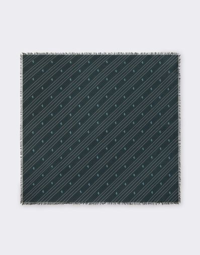 Ferrari Cotton and Silk Twill Scarf Grigio Titano CANSC0022WCO0029f