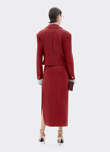 Deer-effect nappa leather blouson Ferrari Deer-effect nappa leather blouson Maison Red 49911f