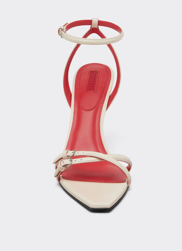 Ferrari Glossy leather sandals Powder Pink 50374f