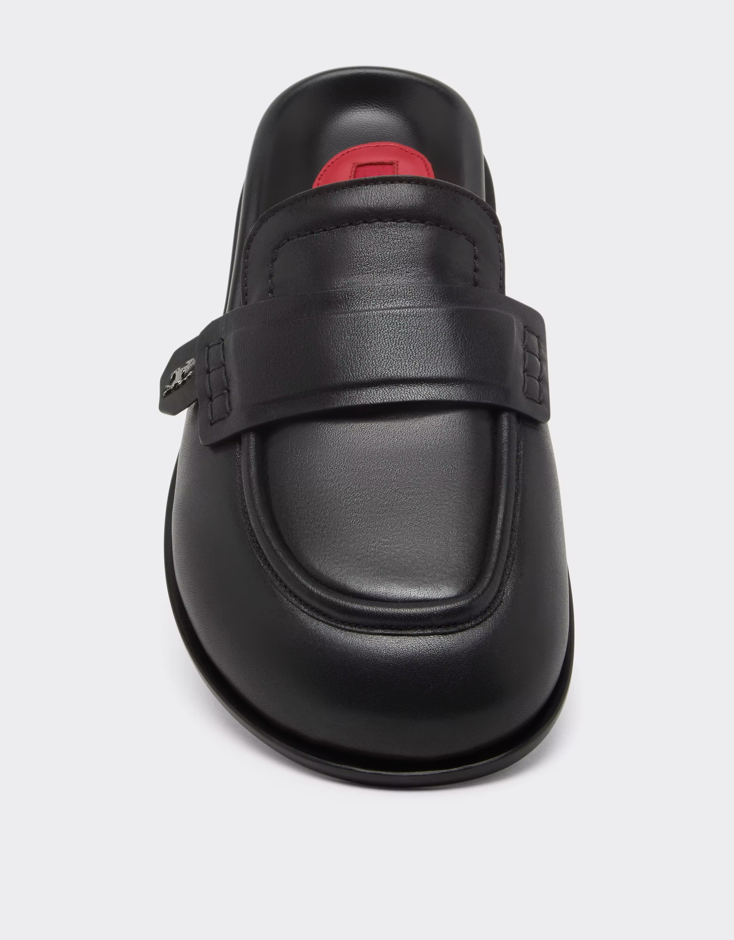 Sabot in Pelle con Cavallino Rampante Ferrari Sabot in Pelle con Cavallino Rampante Black CSMML0001XL00018f