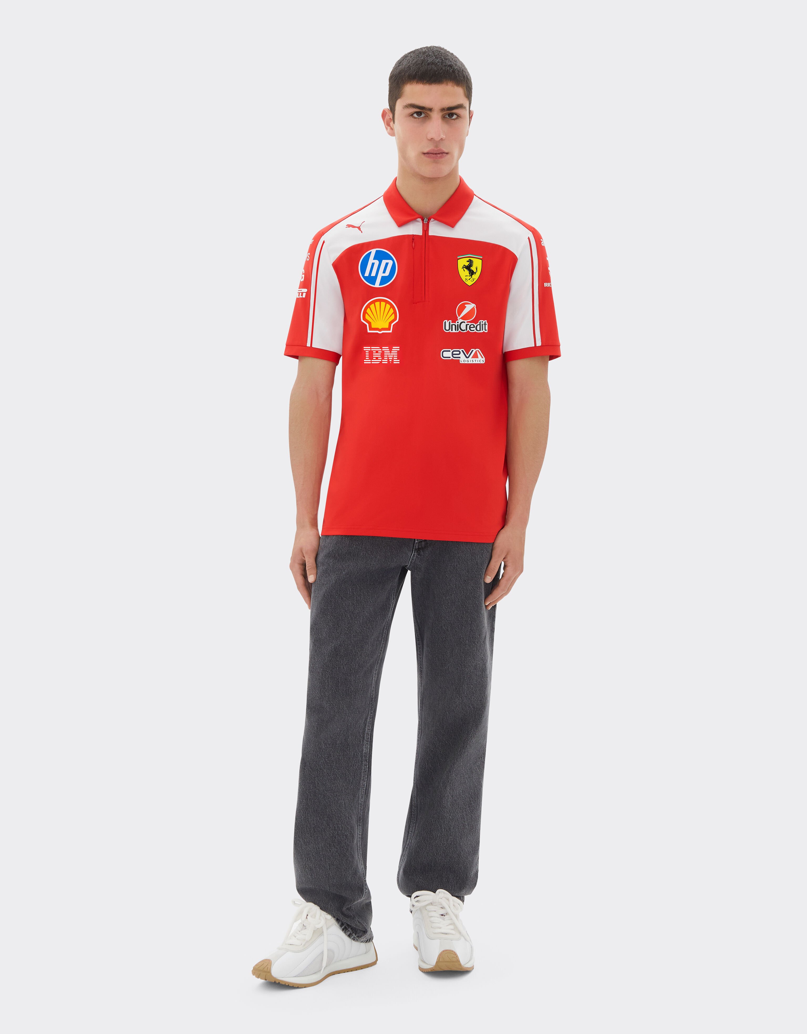 Ferrari Replica Drivers Authentic 2026 Polo Shirt Puma for Scuderia Ferrari HP Gift box Red LA0JBf
