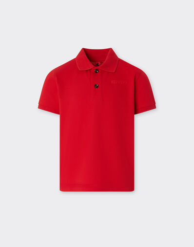 Ferrari 法拉利徽标有机棉 Polo 衫 赛车红 22760fK