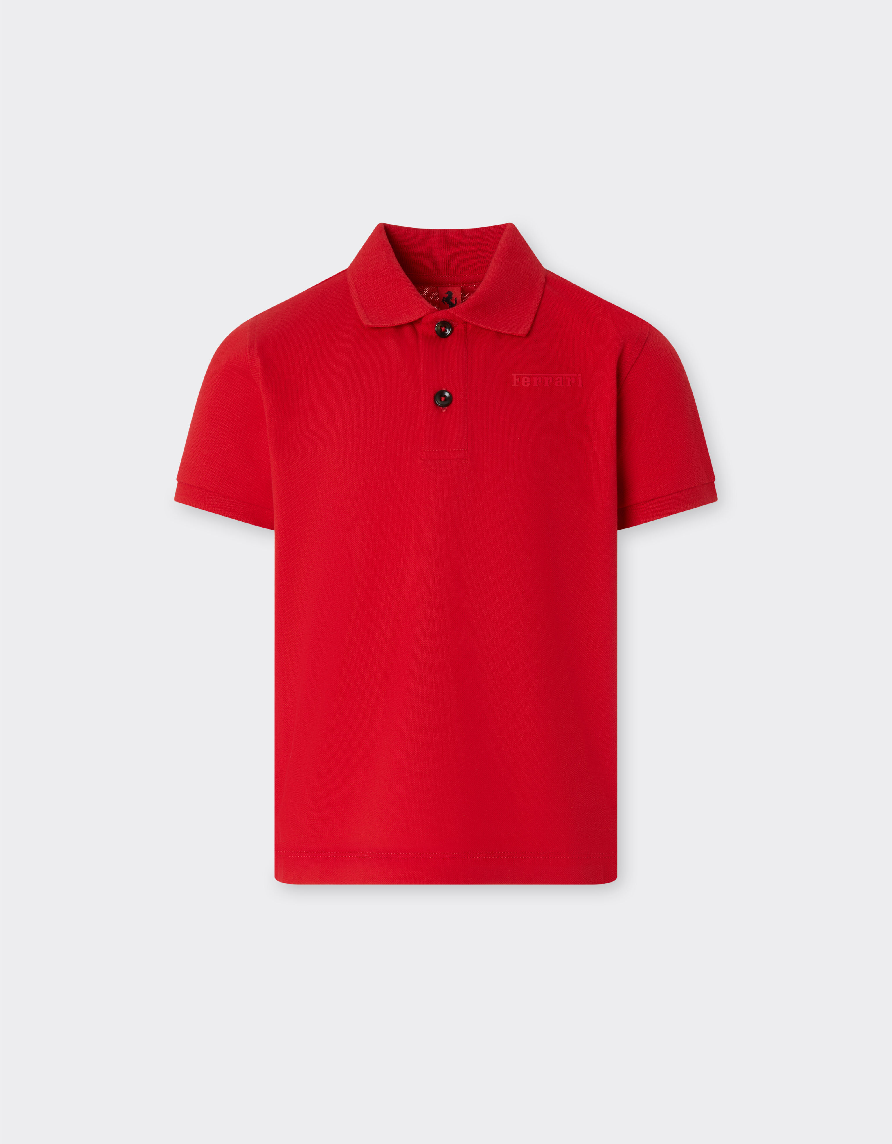 Ferrari 法拉利徽标有机棉 Polo 衫 赛车红 22760fK