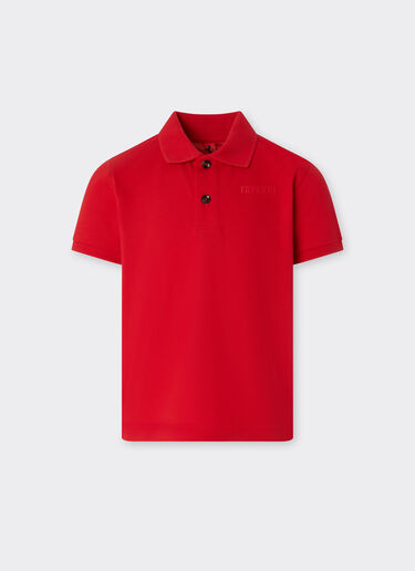 法拉利徽标有机棉 Polo 衫 Ferrari 法拉利徽标有机棉 Polo 衫 赛车红 22760fK
