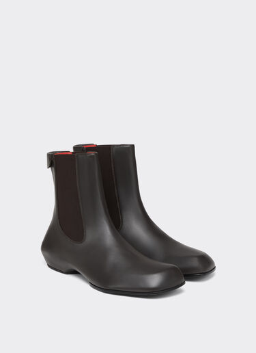 Polished Leather Chelsea Boots Ferrari Polished Leather Chelsea Boots Dark Brown CSMCH0002XL00032f