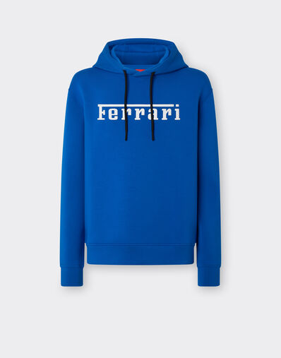 Ferrari Scuba knit sweatshirt with contrast Ferrari logo Navy 21996f