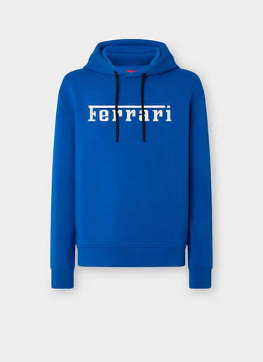 Ferrari 印有法拉利徽标的水蓝色运动衫 克莱因蓝 47819f