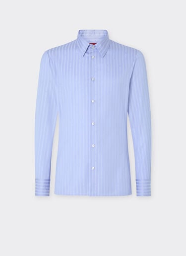 Ferrari 法拉利 Monogram 图案棉质衬衫 Oxford Blue 50810f