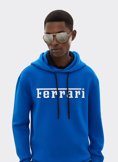 Ferrari 印有法拉利徽标的水蓝色运动衫 克莱因蓝 47819f