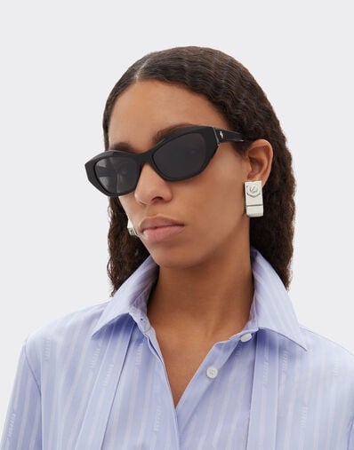 Ferrari Ferrari sunglasses in glossy blackacetate with black polarized lenses Nero LA0L2f