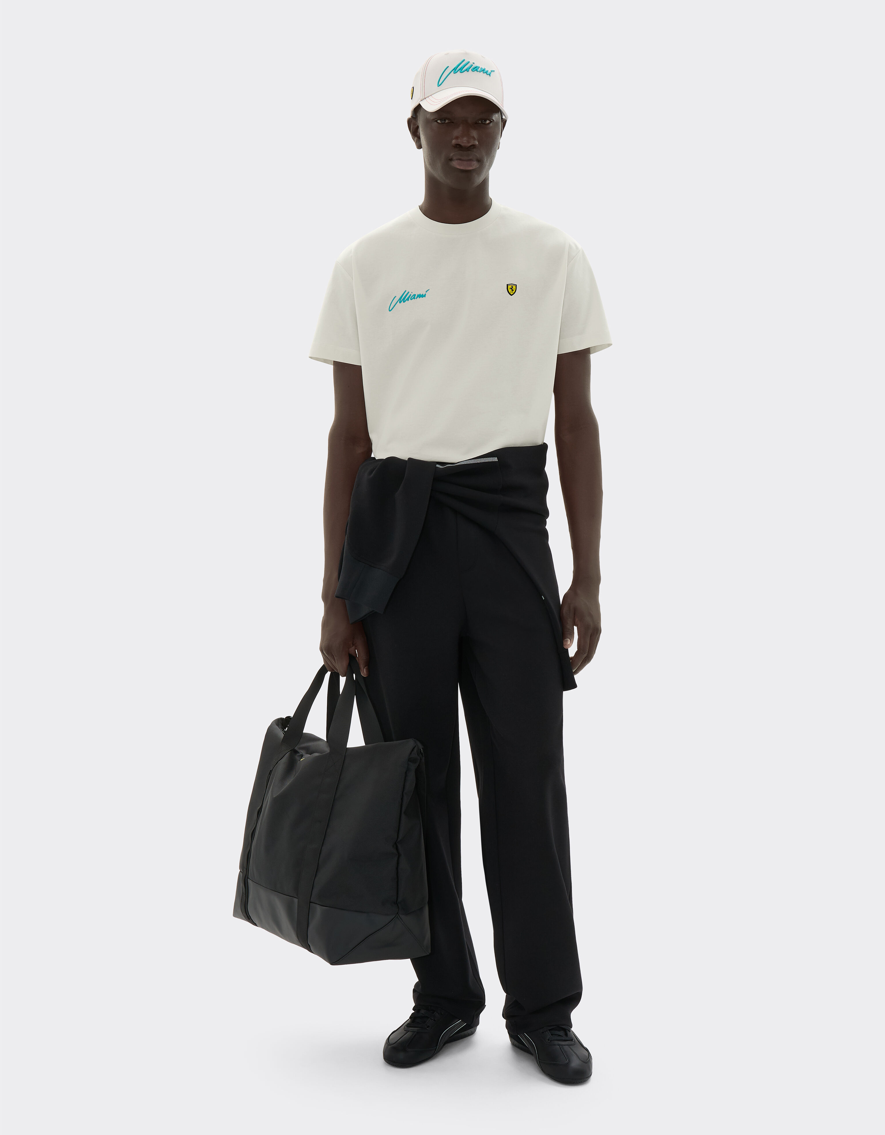 Ferrari Scuderia Ferrari Miami 2026 T-shirt Avorio SJNTH0010JCO0039f