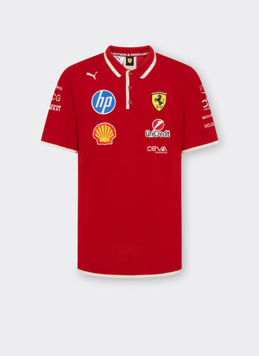Ferrari Puma 与 Scuderia Ferrari HP 合作款上海特别版 Polo 衫 红色 LA04Jf
