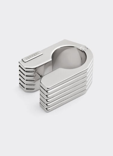 Ferrari 带纹理金属戒指 Cromo Lucido 51340f