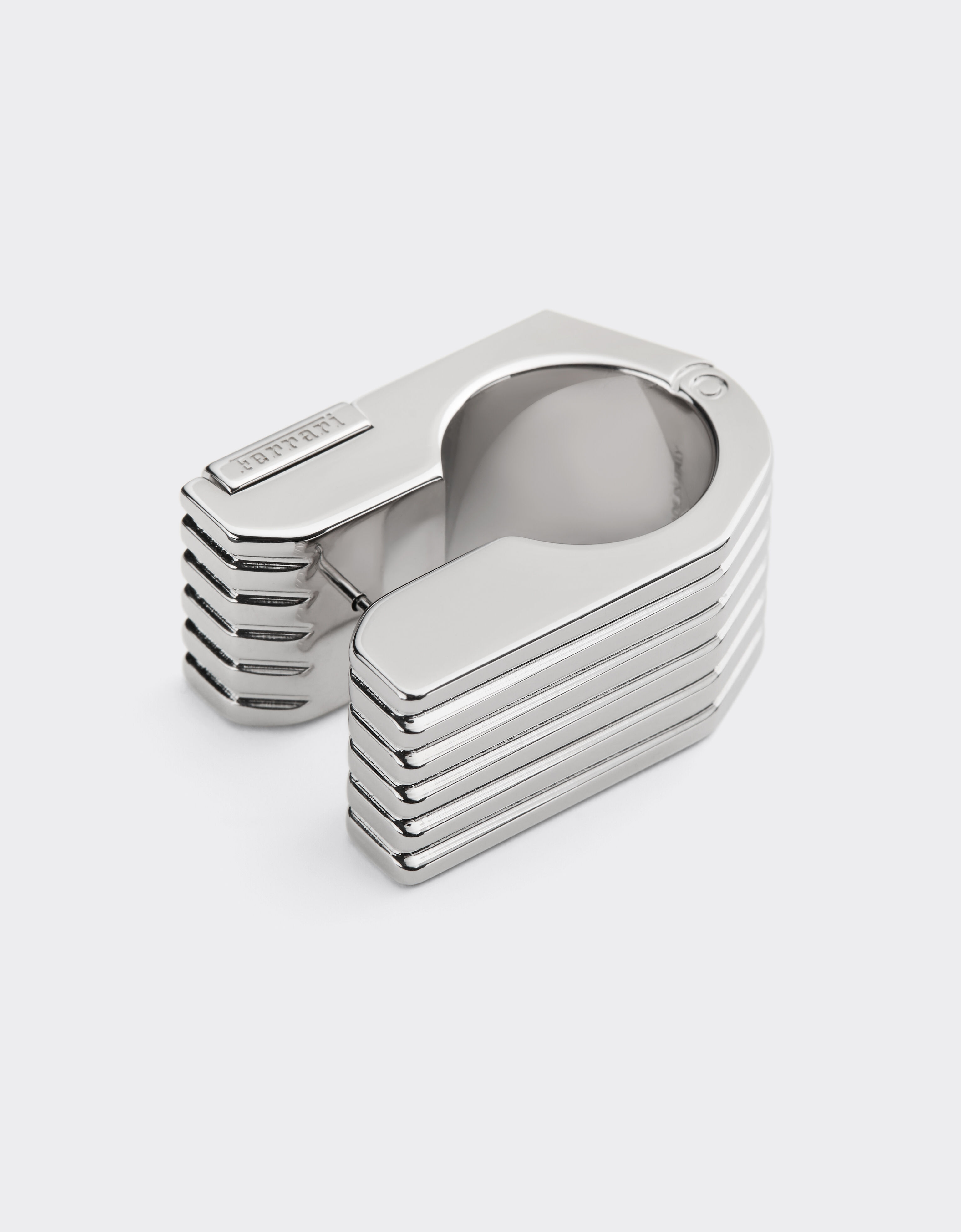 Ferrari 带纹理金属戒指 Cromo Lucido 51340f