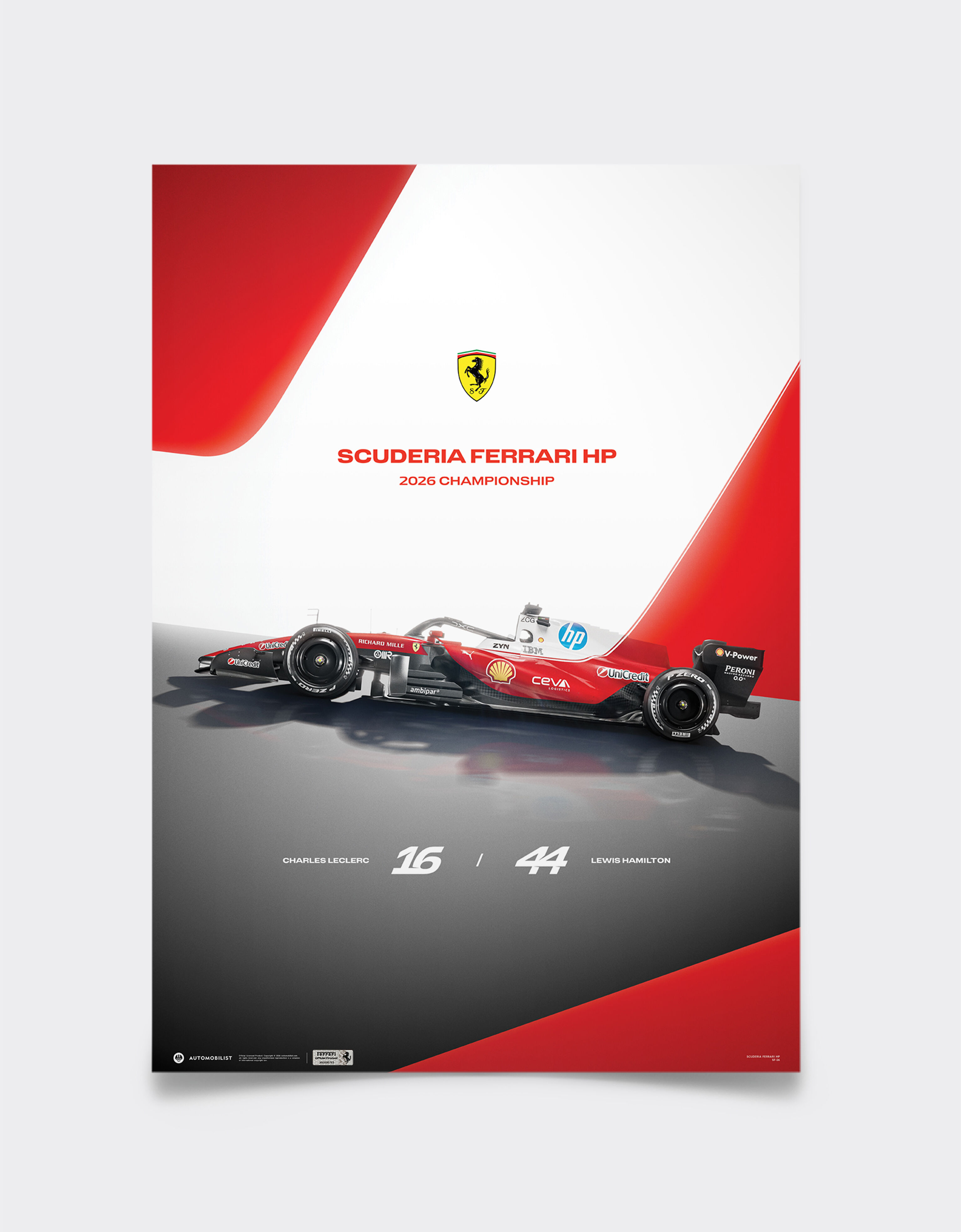 Official Ferrari SF-26 2026 Poster Ferrari Official Ferrari SF-26 2026 Poster Multicolor LE0P1203EXT0001f