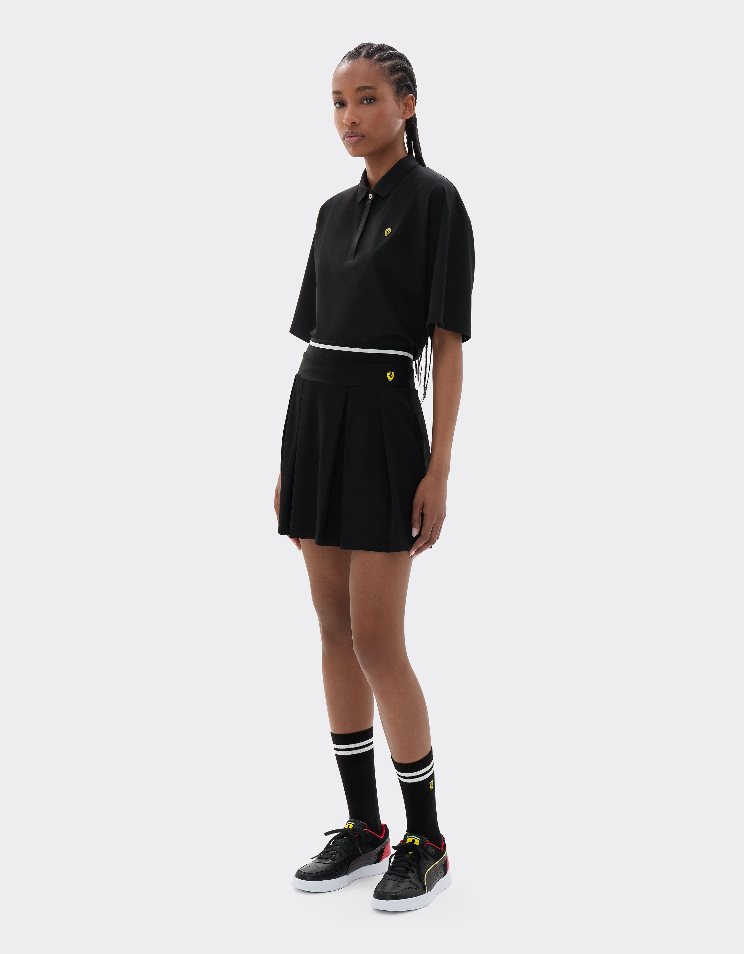  Technical piqué mini skirt Nero SJWSK0003JCO0023f