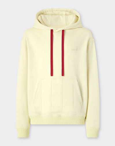Ferrari Cotton and cashmere hoodie Iris Yellow 49940f