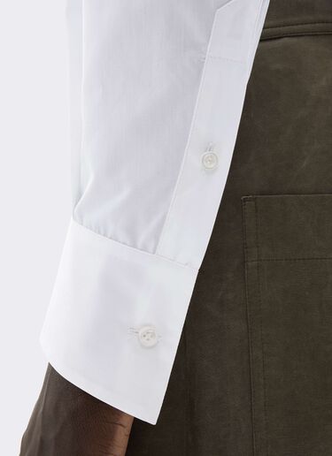 Cotton Poplin Shirt with Embroidery Ferrari Cotton Poplin Shirt with Embroidery Bianco CWMSH0021WCO0035f