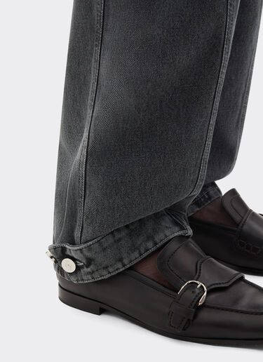 Ferrari Dark marbled denim trousers Granite Gray 49944f