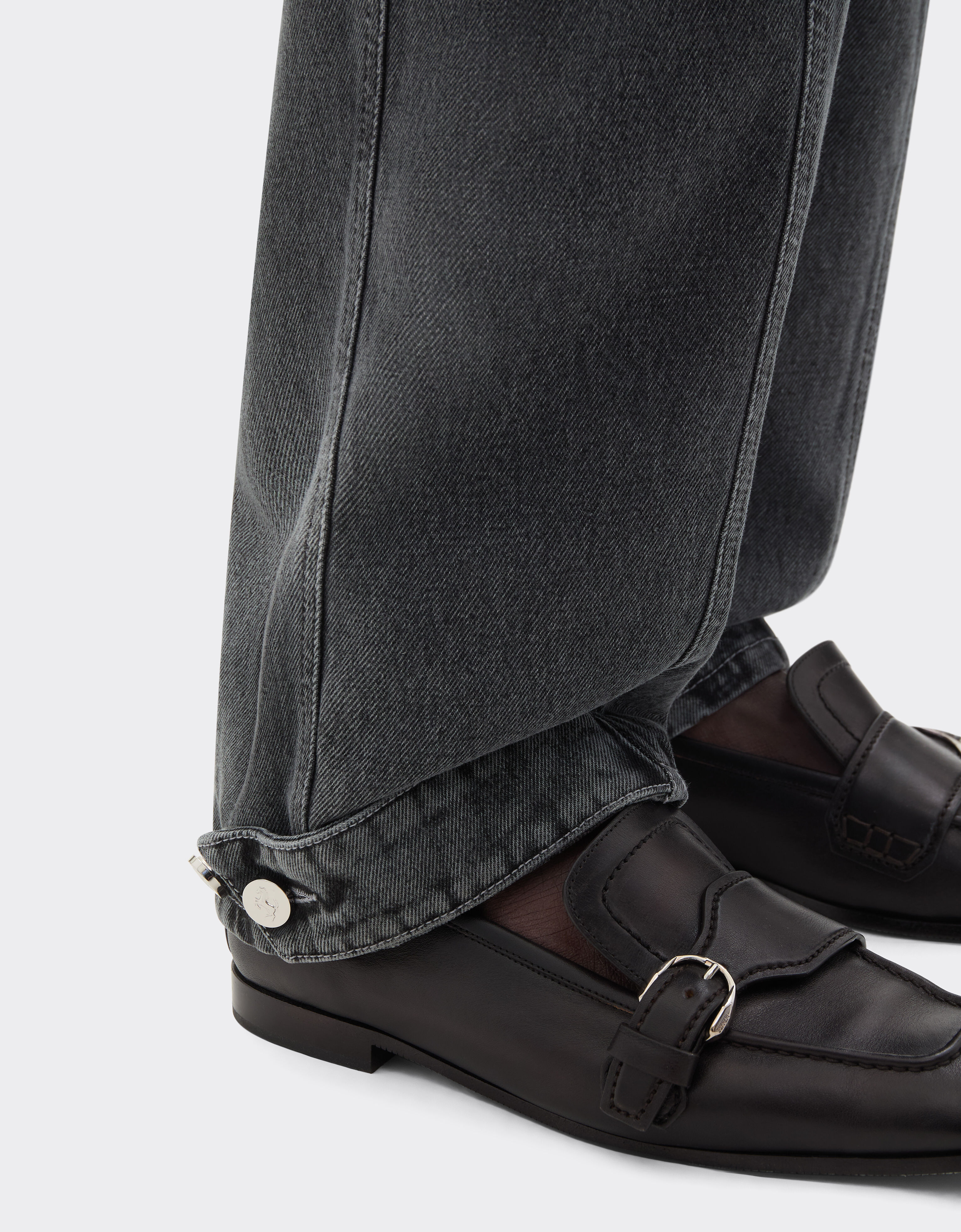 Ferrari Dark marbled denim trousers Granite Gray 49944f