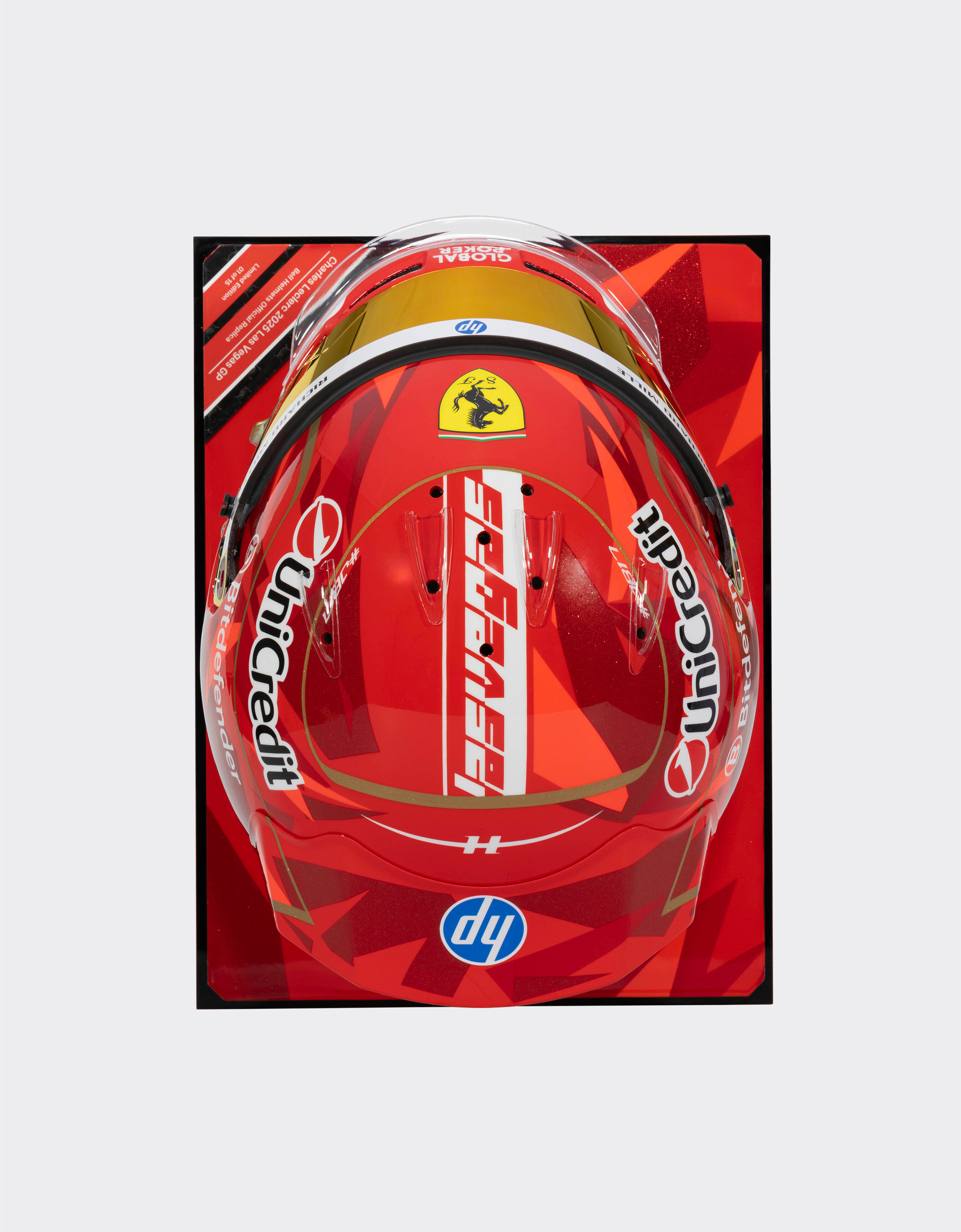 Ferrari 1:1比例夏尔·勒克莱尔拉斯维加斯头盔 - 2025特别版 MULTICOLOUR LA070f