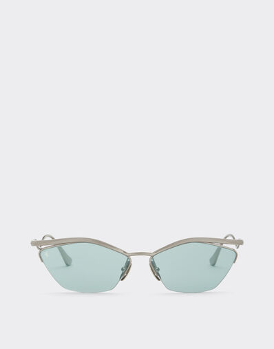 Ferrari Ferrari sunglasses in silvertitanium with blue mirrored lenses Silver LA0KTf