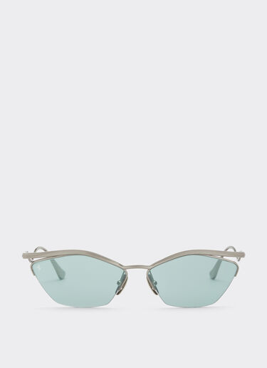 Ferrari sunglasses in silvertitanium with blue mirrored lenses Ferrari Ferrari sunglasses in silvertitanium with blue mirrored lenses Silver LA0KTf