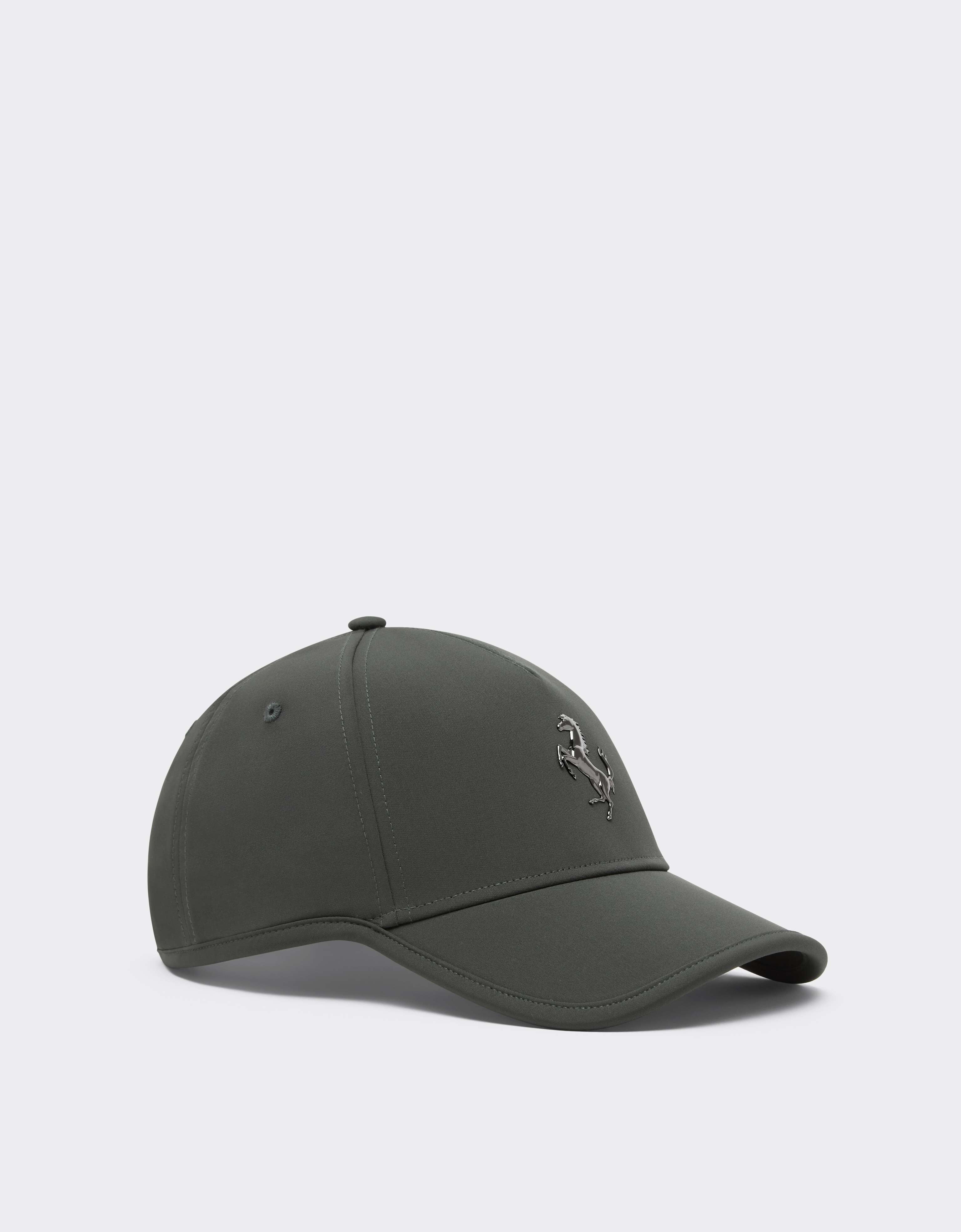 Baseballkappe mit springendem Pferd aus Metall Ferrari Baseballkappe mit springendem Pferd aus Metall Grigio Titano CANCP0006WPL0003f