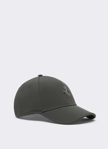 Baseballkappe mit springendem Pferd aus Metall Ferrari Baseballkappe mit springendem Pferd aus Metall Grigio Titano CANCP0006WPL0003f